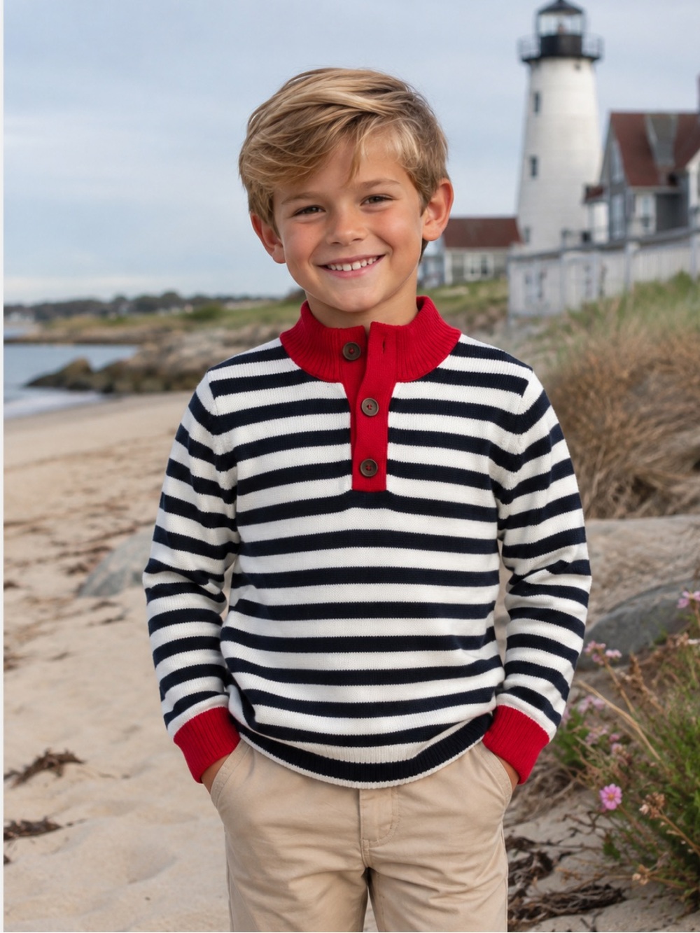 NWT Classic Prep Boutique Brand Scott Rowayton Stripe Sweater Classic Preppy